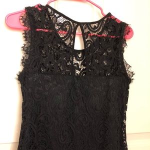 BLACK LACE DRESS W/ BLACK SLIP MAKE OFFER!